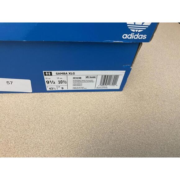 New! Adidas Samba XLG Shadow Green/Chalk White Shoes. Men's 9.5 / Women's 10.5. - Picture 2 of 10